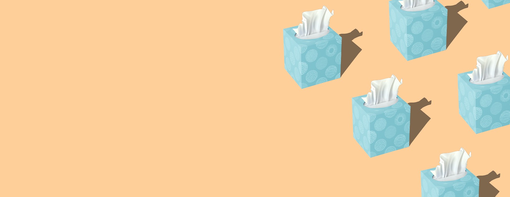 graphic image of tissue boxes repeating