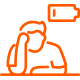 A fatigued person