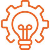 orange lightbulb