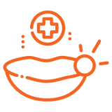 lips infected with a cold sore