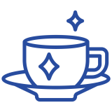 a tea cup and saucer